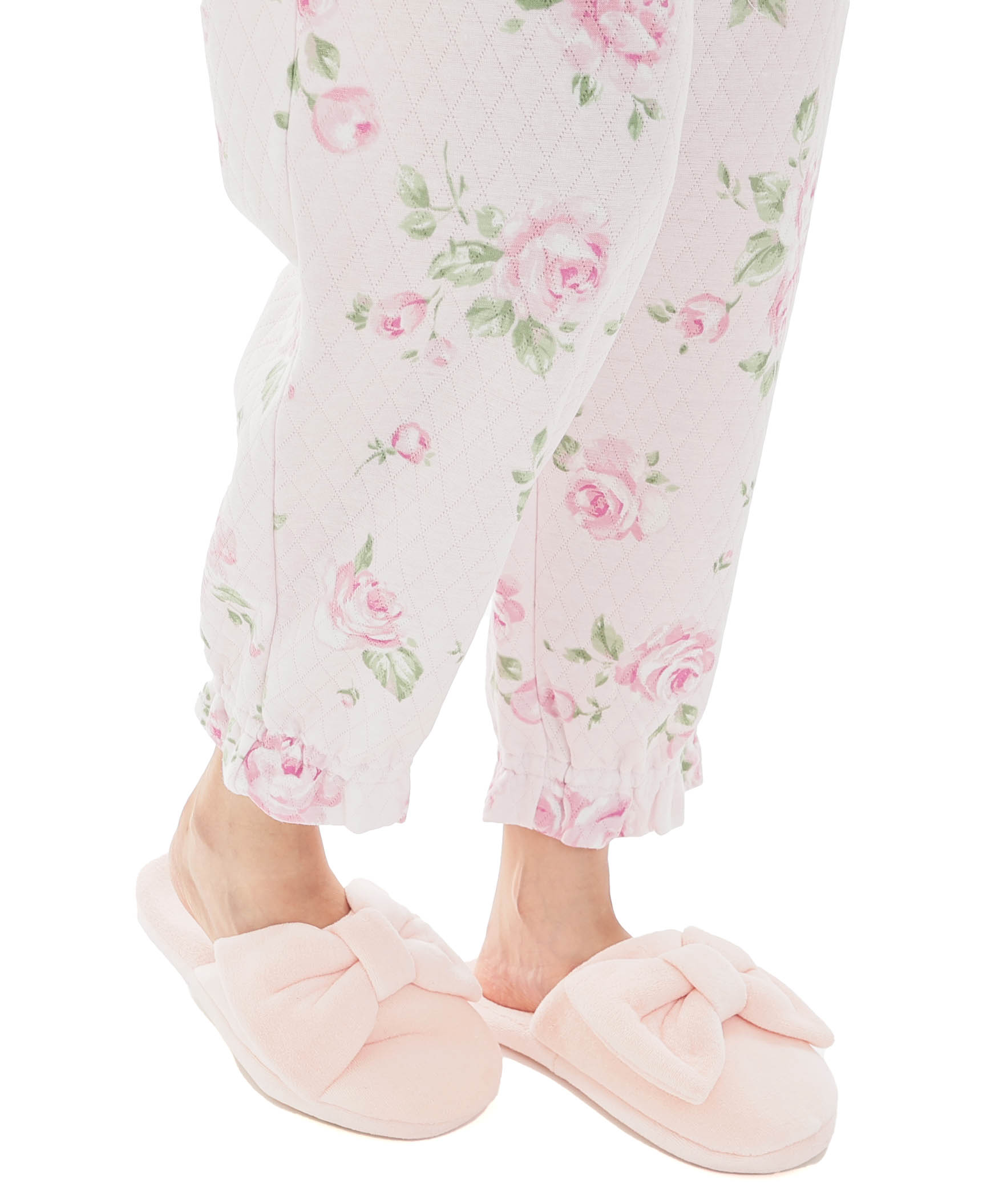 接結（綿入り）ローズフリルパジャマ_パジャマ&ルームウェア-セットアップ_ピンク_6