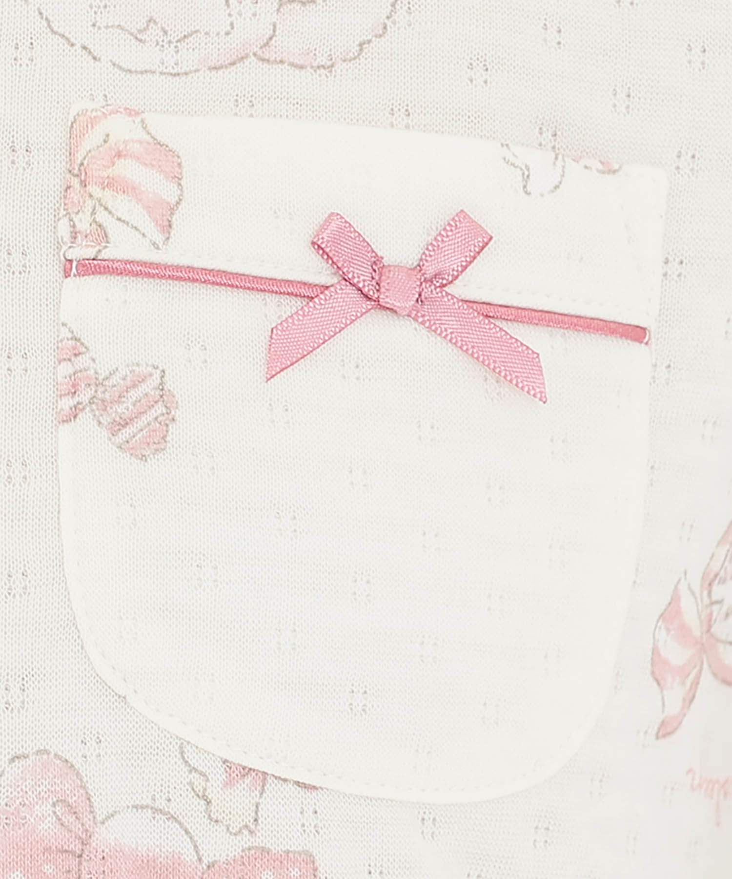 接結（綿入り）ボンボンキャットシャツパジャマ_パジャマ&ルームウェア-セットアップ_ホワイト_4