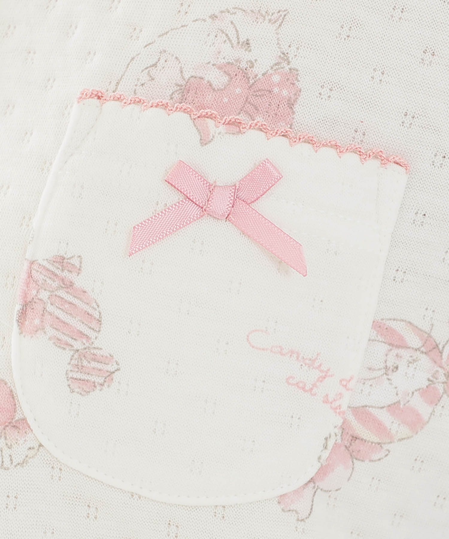 接結（綿入り）ボンボンキャットフリルパジャマ_パジャマ&ルームウェア-セットアップ_ホワイト_4