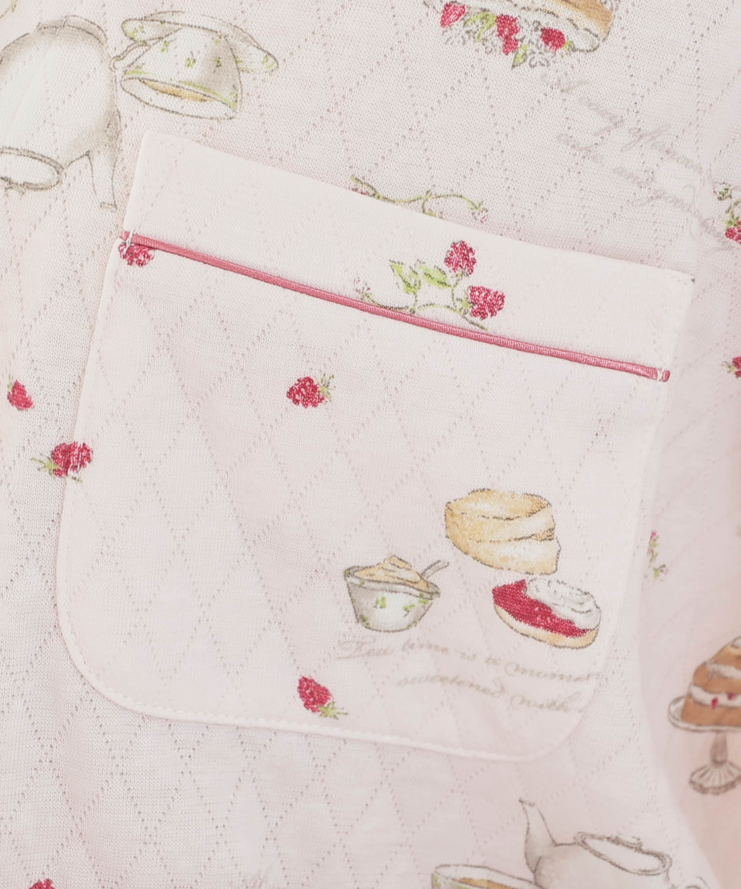 接結（綿入り）アフタヌーンティーシャツパジャマ_パジャマ&ルームウェア-セットアップ_ピンク_4