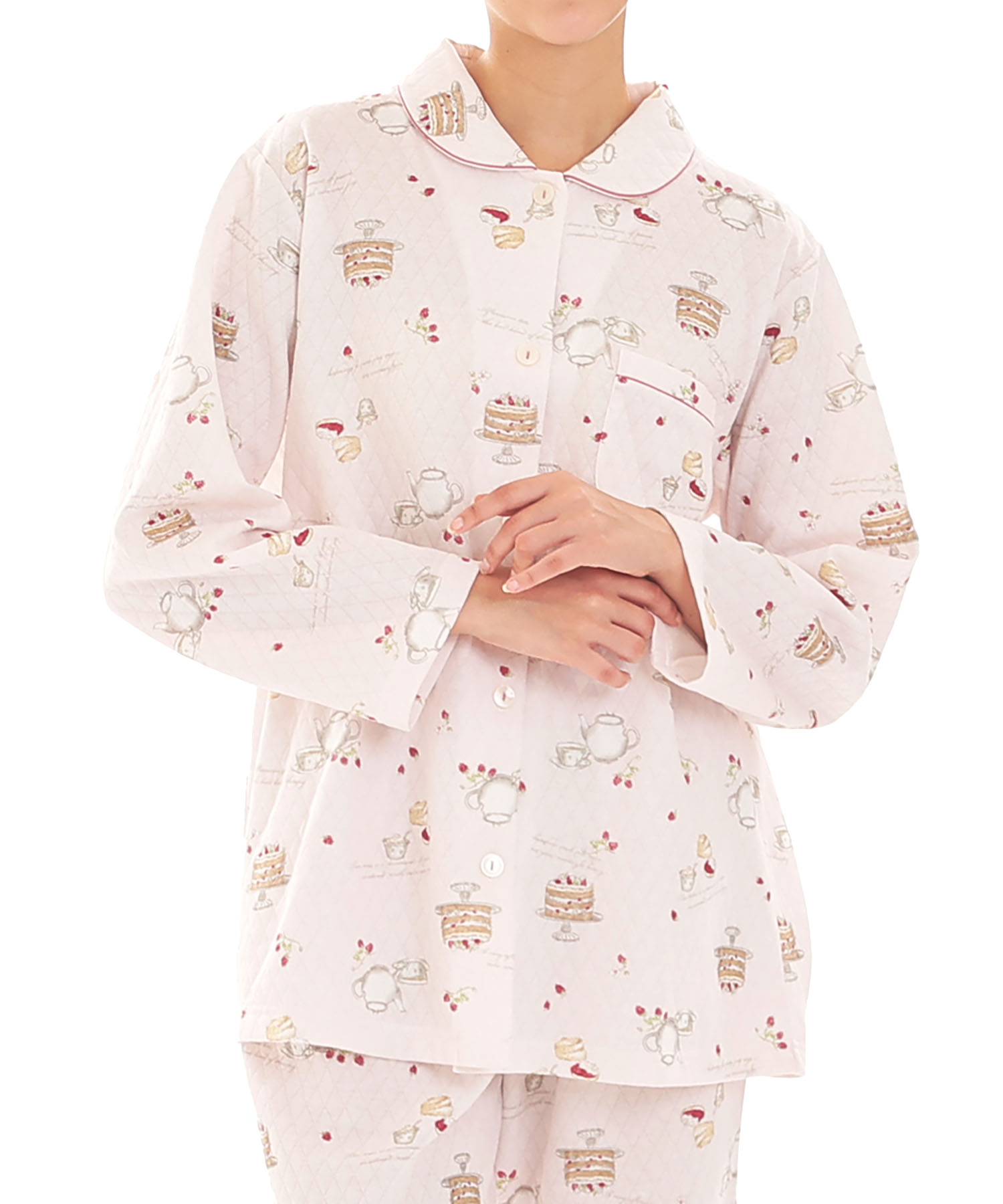 接結（綿入り）アフタヌーンティーシャツパジャマ
