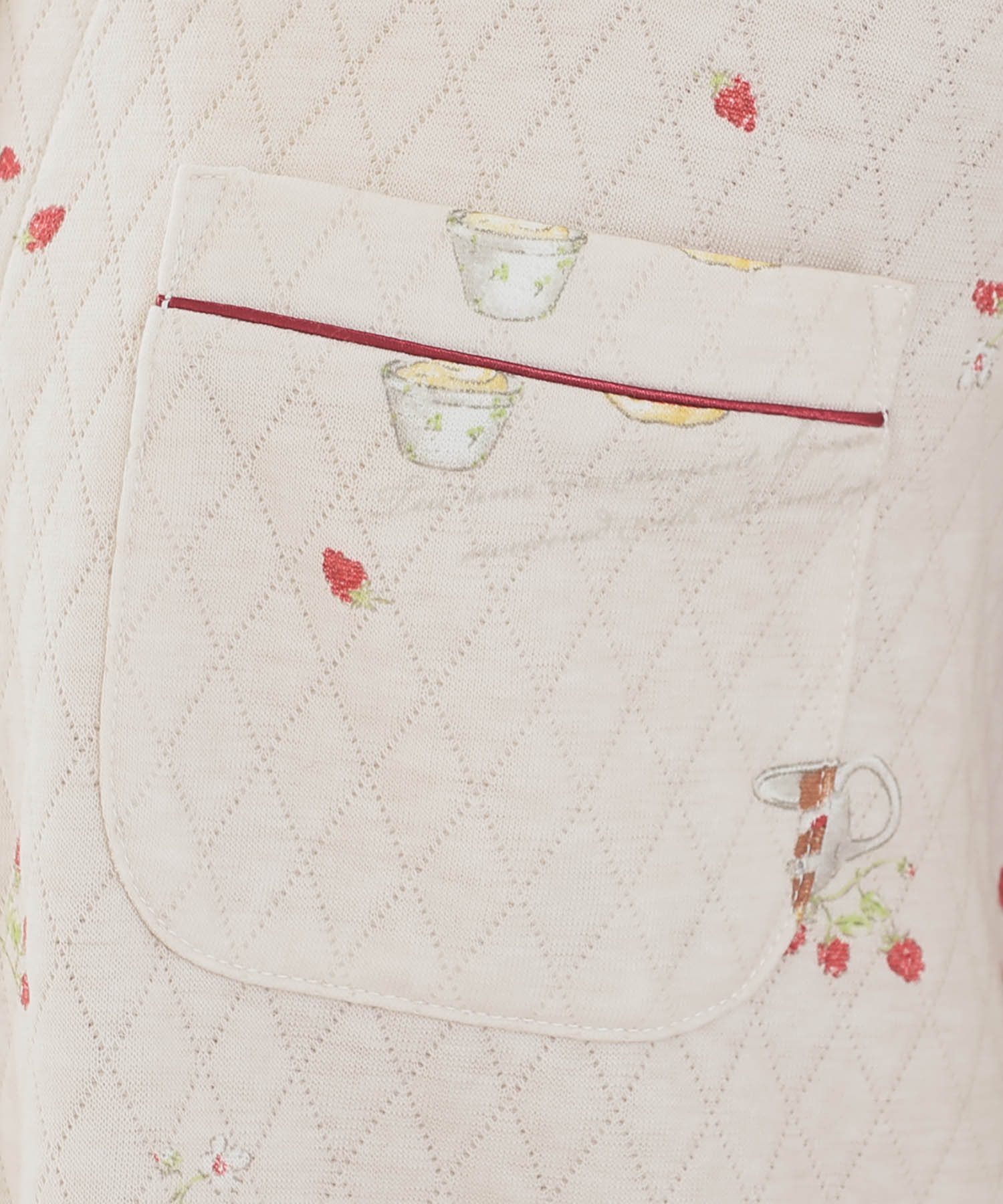 接結（綿入り）アフタヌーンティーシャツパジャマ_パジャマ&ルームウェア-セットアップ_ブラウン_4