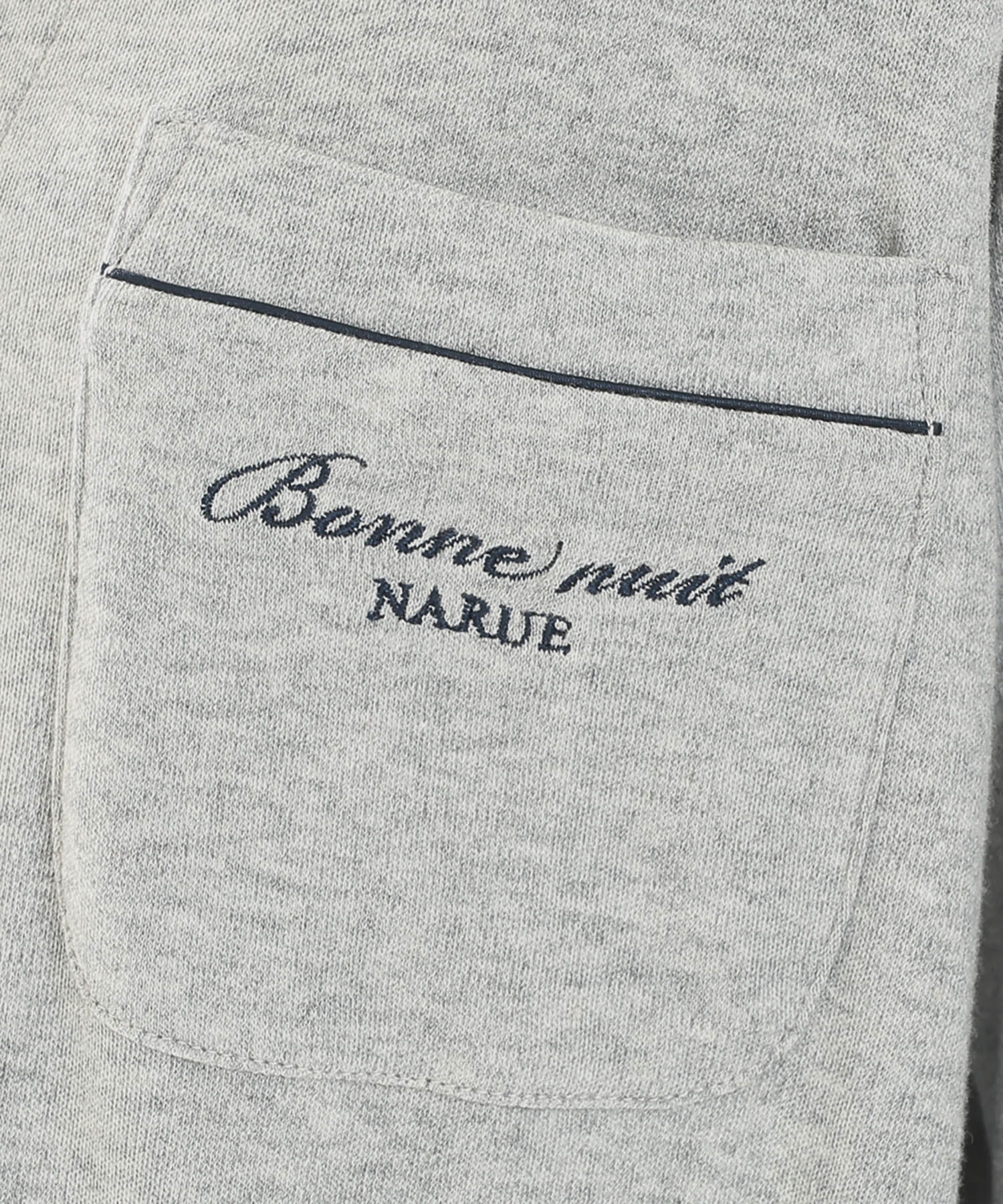 スムースムジシャツパジャマ_パジャマ&ルームウェア-セットアップ_グレー_4