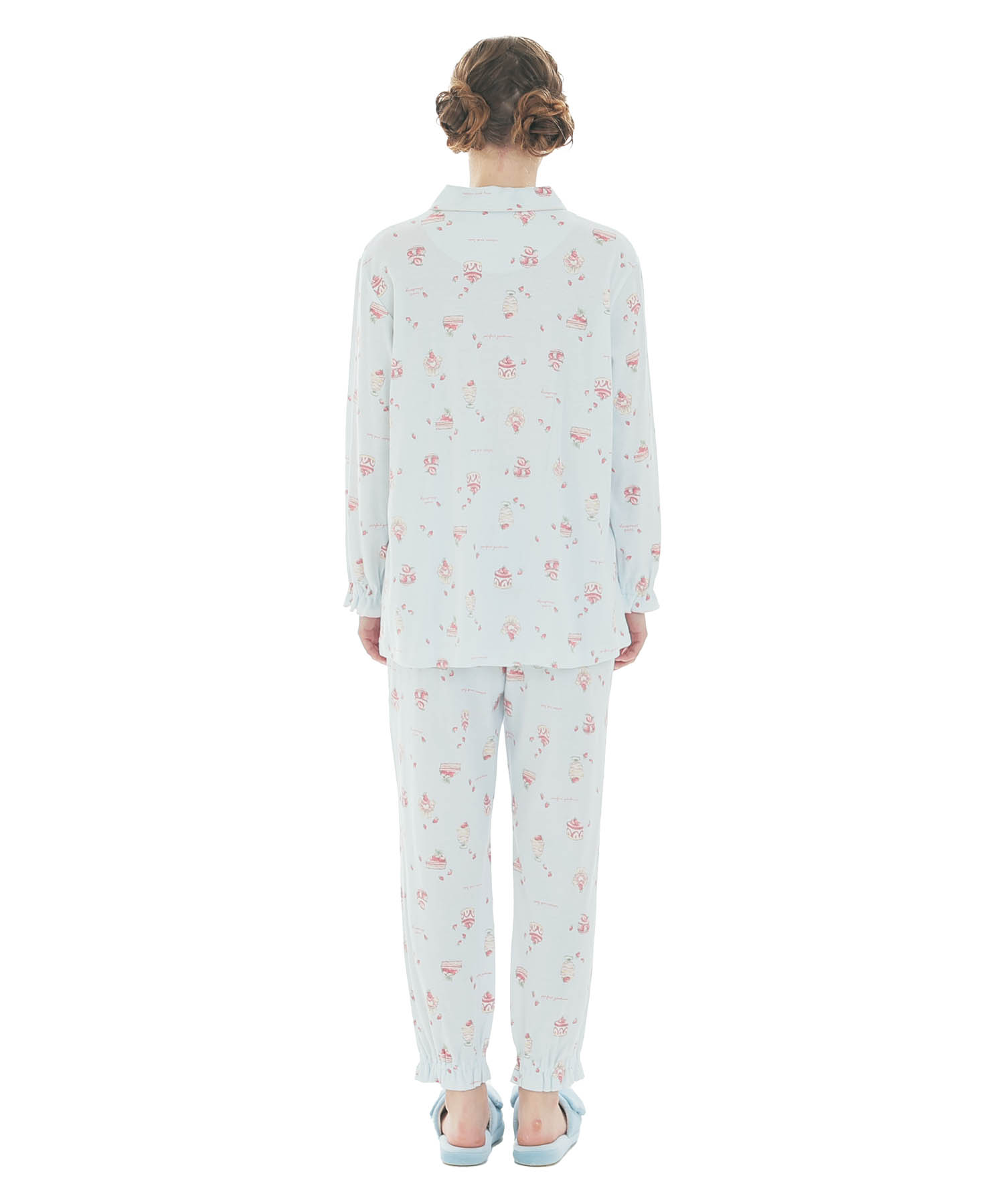 スムーススイーツシャツパジャマ_パジャマ&ルームウェア-セットアップ_ブルー_7