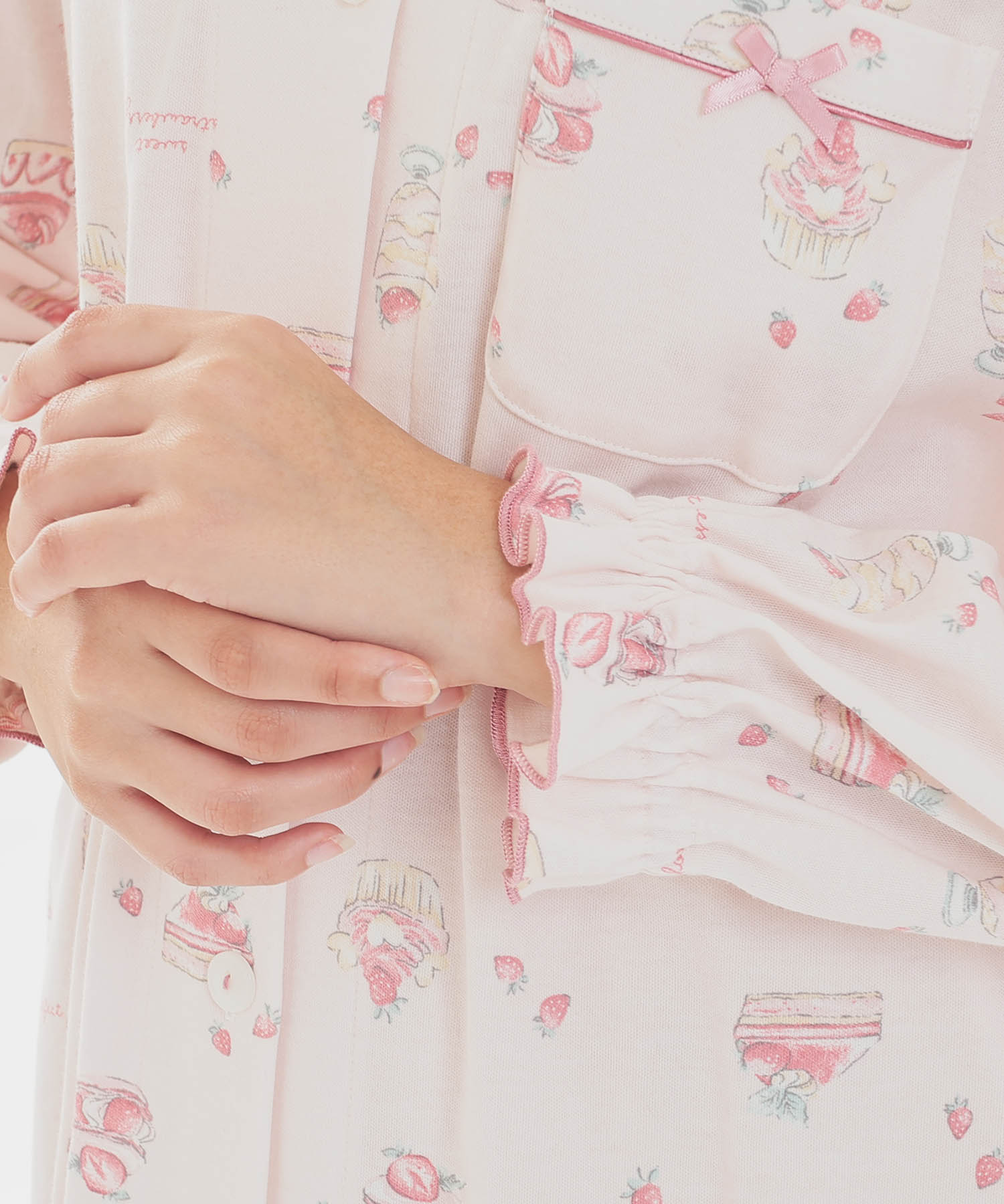 スムーススイーツシャツパジャマ_パジャマ&ルームウェア-セットアップ_ピンク_5