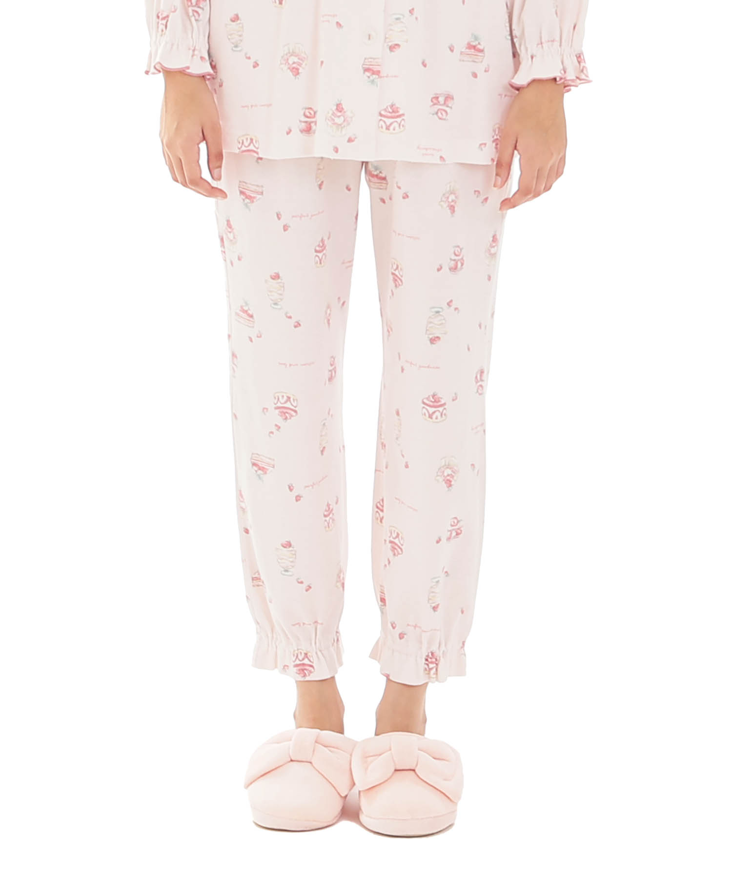 スムーススイーツシャツパジャマ_パジャマ&ルームウェア-セットアップ_ピンク_6