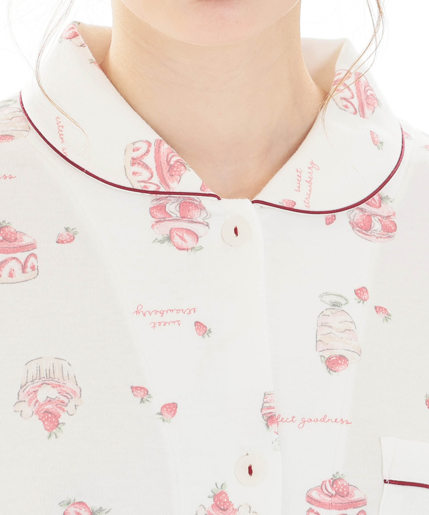 スムーススイーツシャツパジャマ_パジャマ&ルームウェア-セットアップ_ホワイト_3