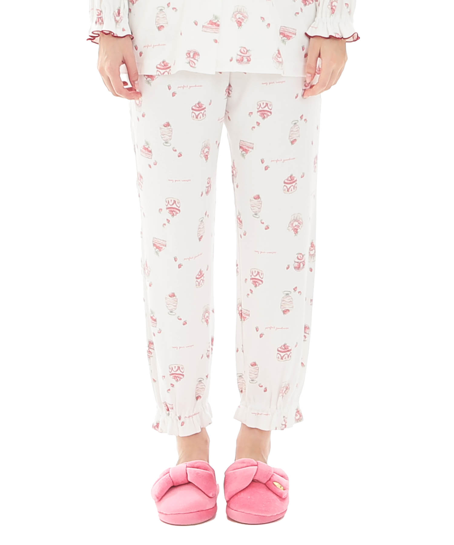 スムーススイーツシャツパジャマ_パジャマ&ルームウェア-セットアップ_ホワイト_6