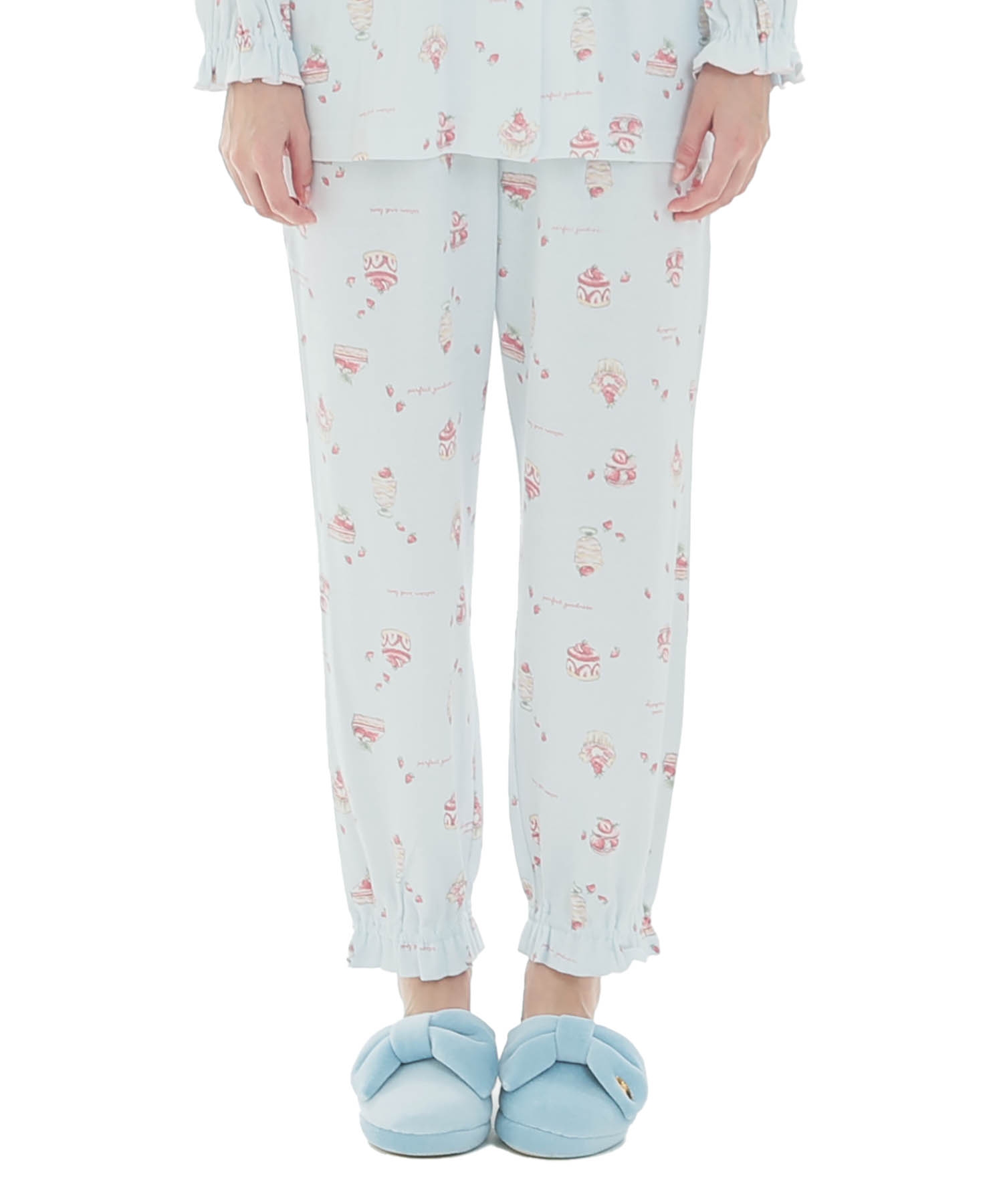 スムーススイーツシャツパジャマ_パジャマ&ルームウェア-セットアップ_ブルー_6