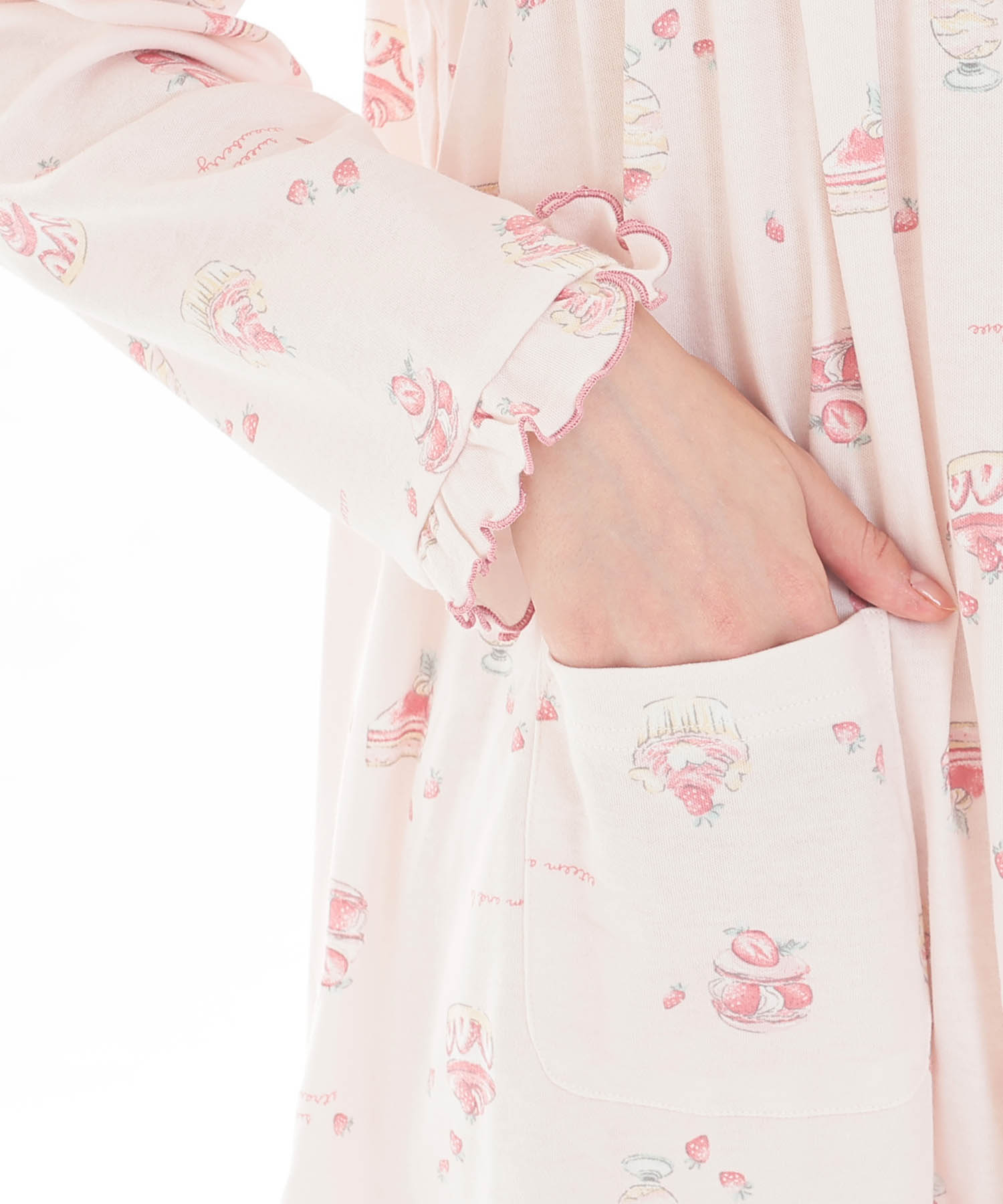 スムーススイーツギャザーパジャマ_パジャマ&ルームウェア-セットアップ_ピンク_4