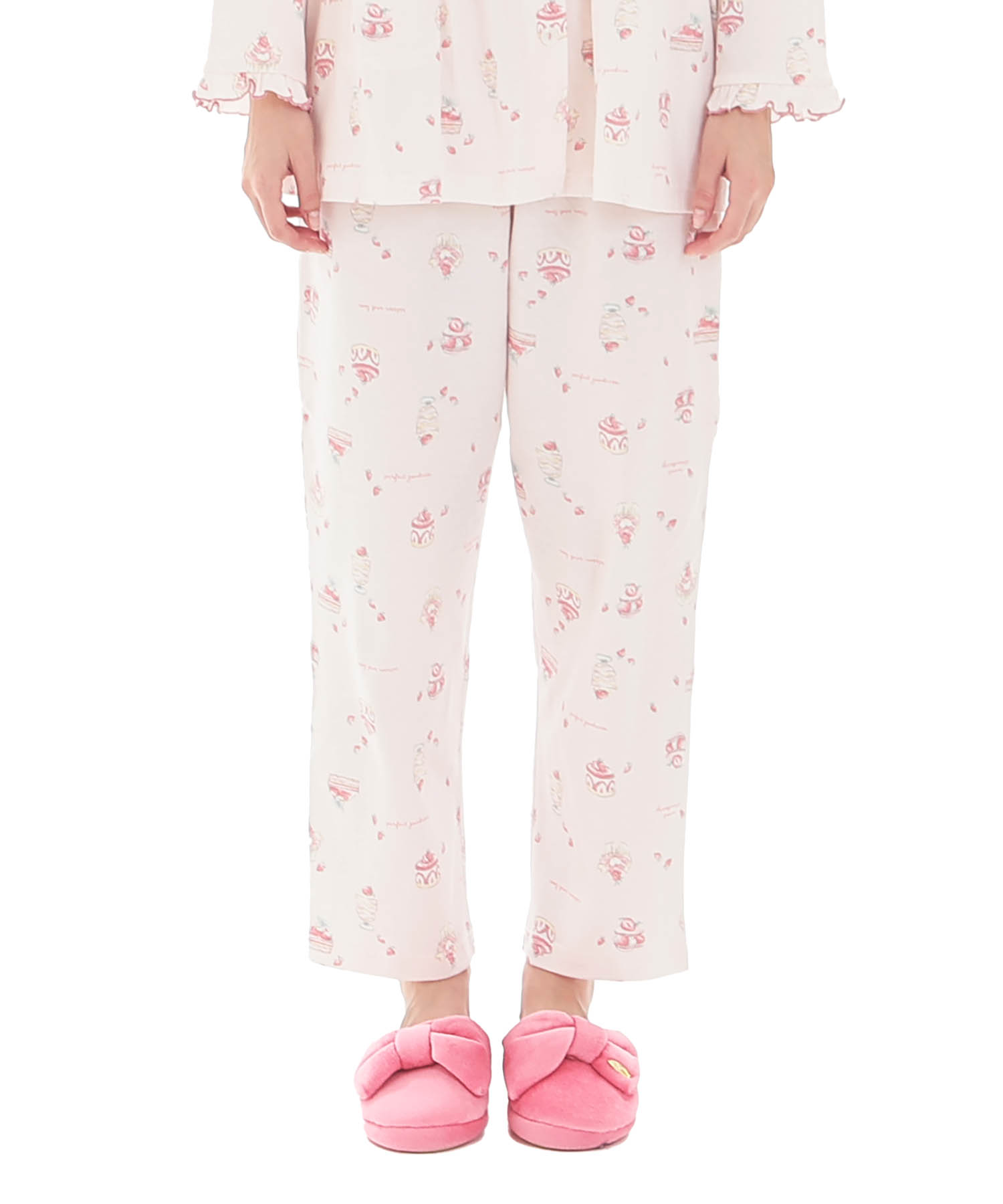 スムーススイーツギャザーパジャマ_パジャマ&ルームウェア-セットアップ_ピンク_5