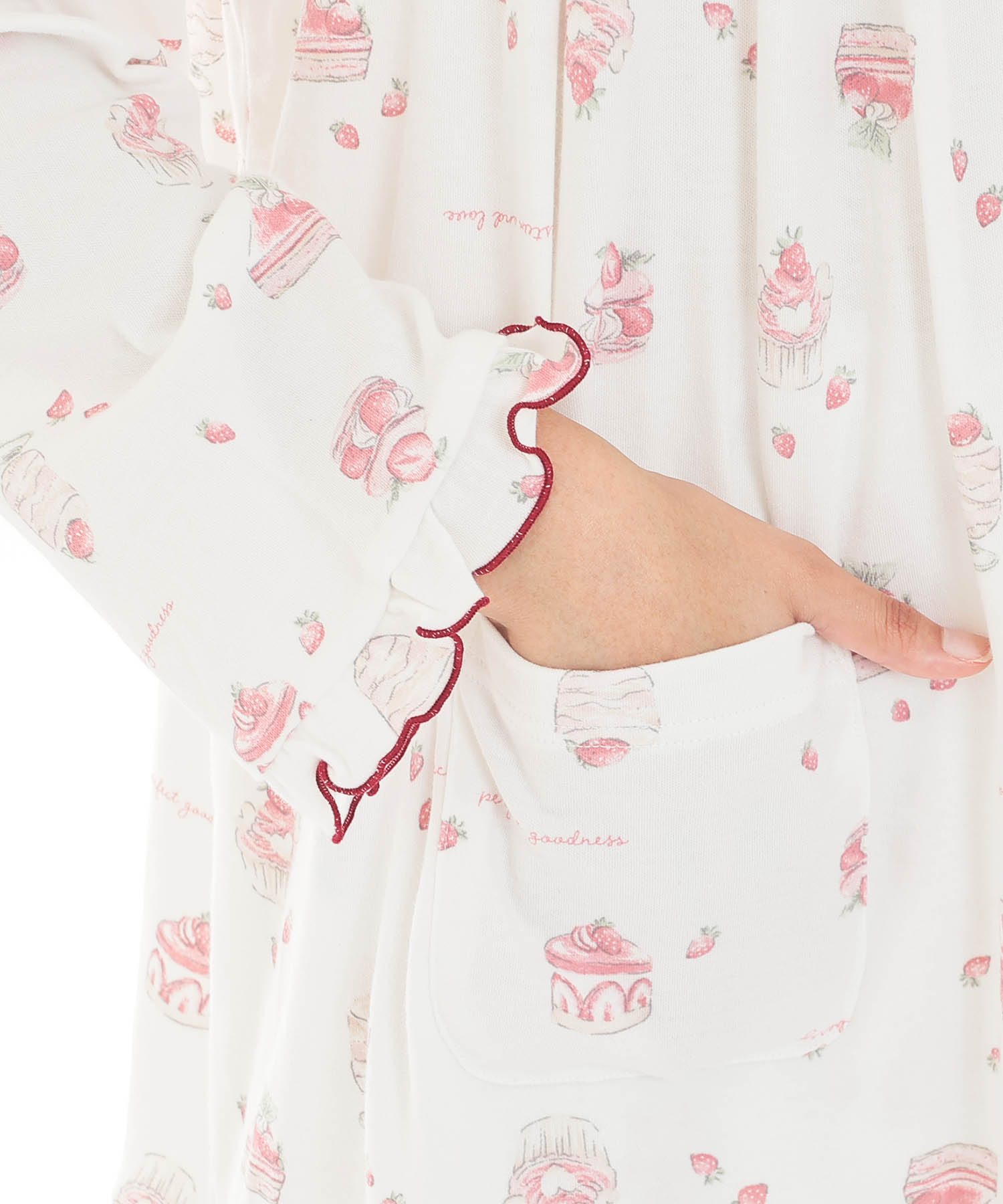 スムーススイーツギャザーパジャマ_パジャマ&ルームウェア-セットアップ_ホワイト_4