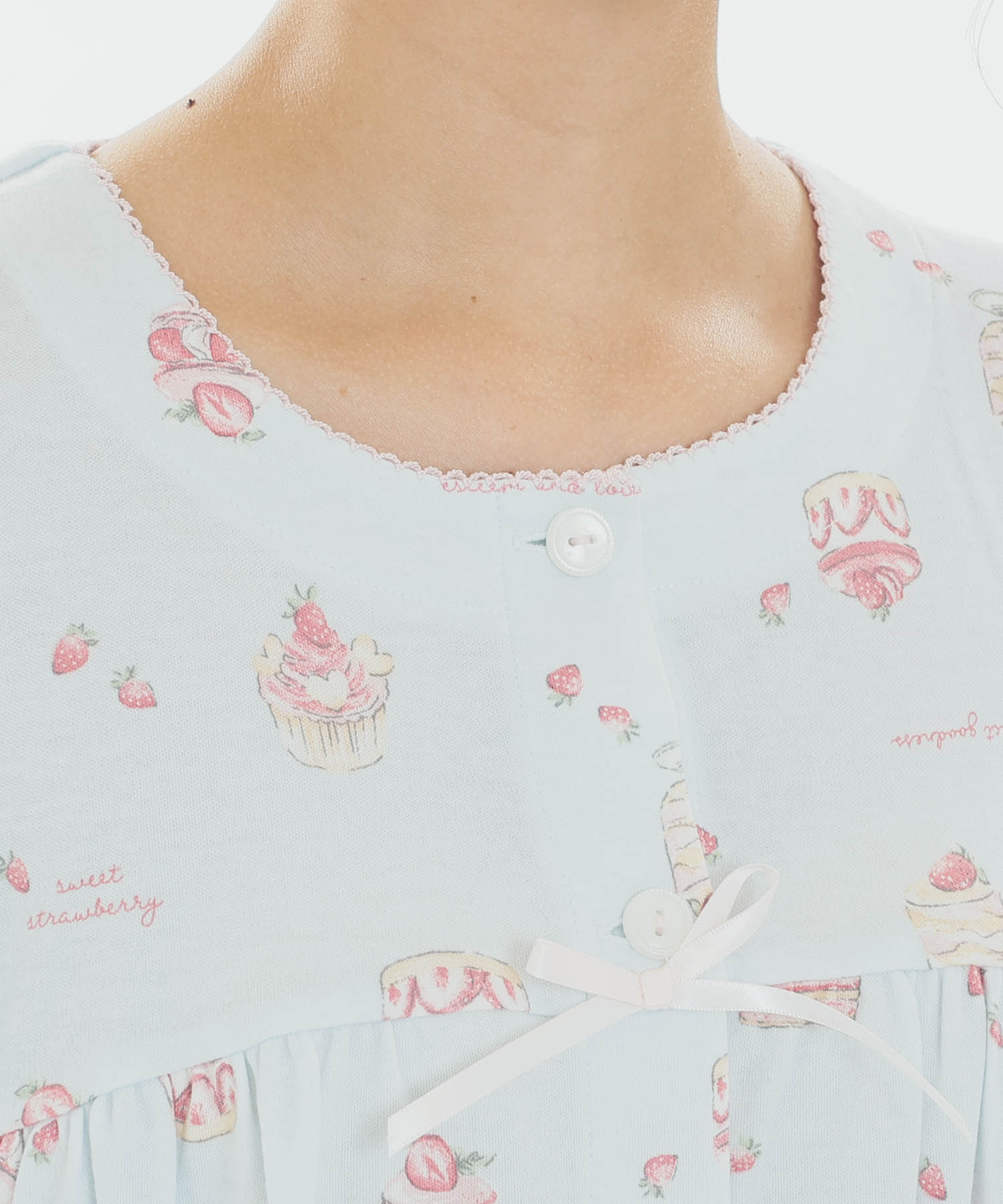 スムーススイーツギャザーパジャマ_パジャマ&ルームウェア-セットアップ_ブルー_3