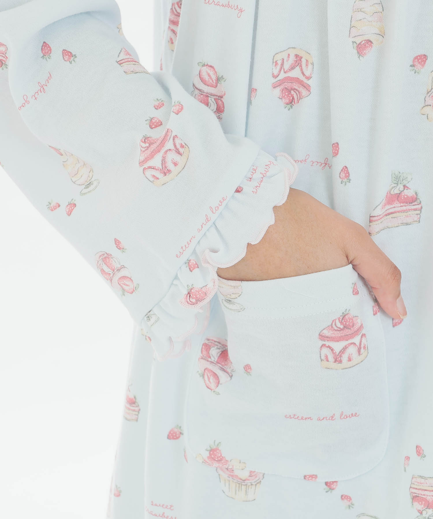 スムーススイーツギャザーパジャマ_パジャマ&ルームウェア-セットアップ_ブルー_4