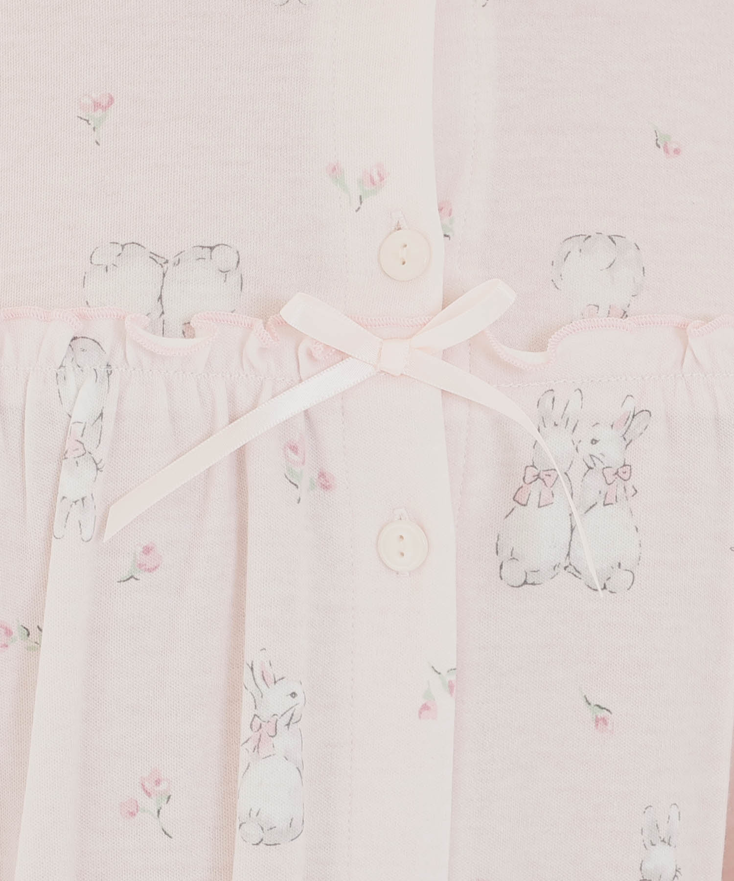 スムースうさぎローズフェミニンパジャマ_パジャマ&ルームウェア-セットアップ_ピンク_4