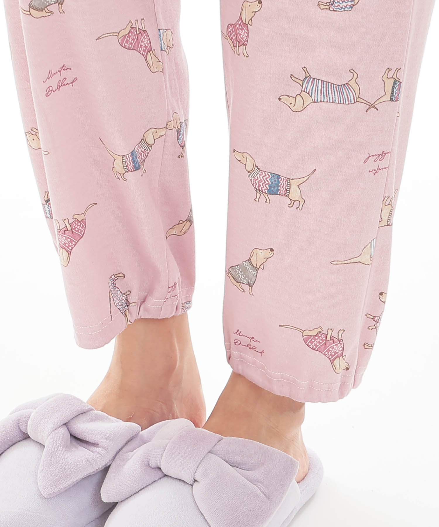 スムースダックスフンドパジャマ_パジャマ&ルームウェア-セットアップ_ピンク_6