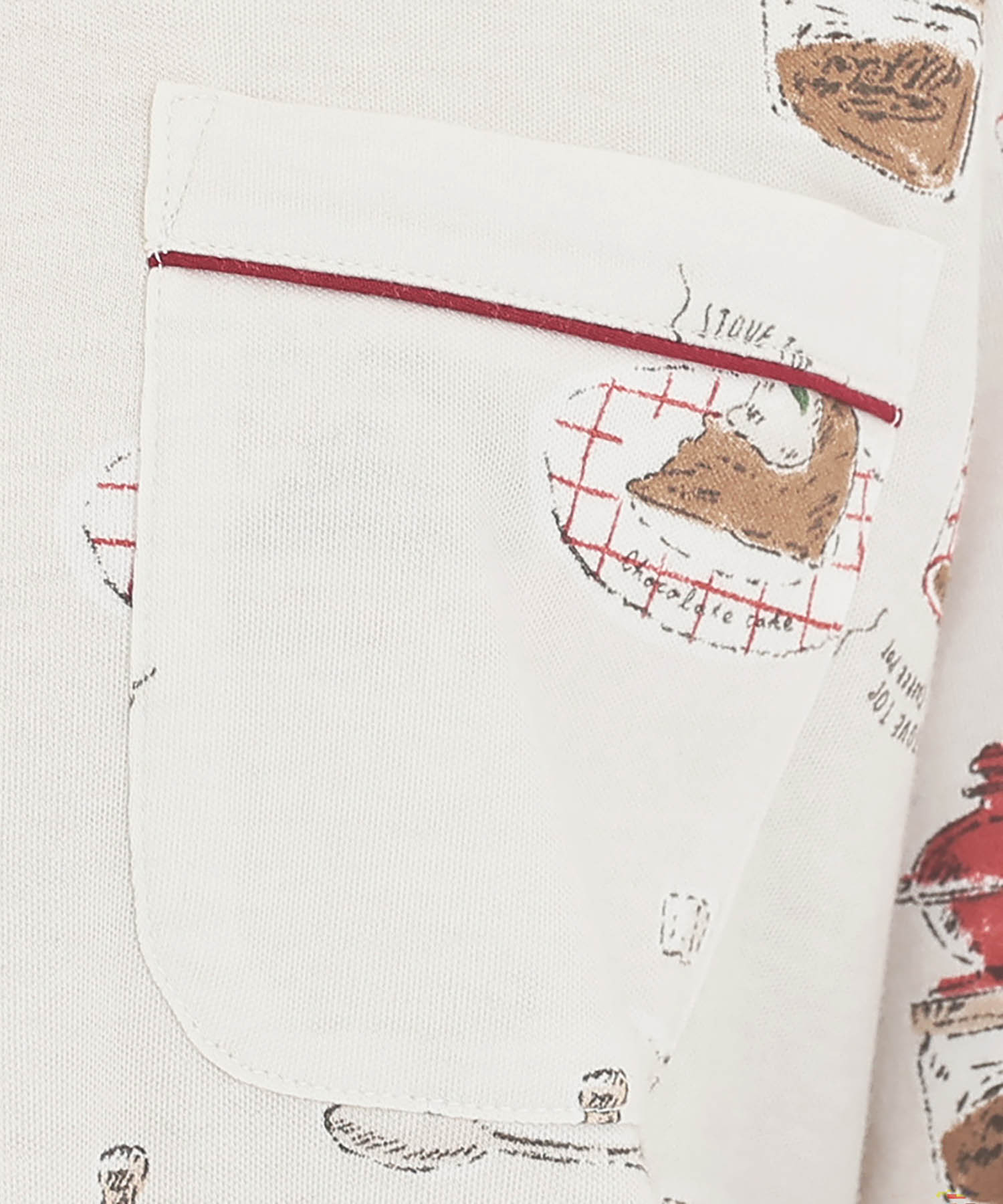 スムースコーヒーシャツパジャマ_パジャマ&ルームウェア-セットアップ_ホワイト_4