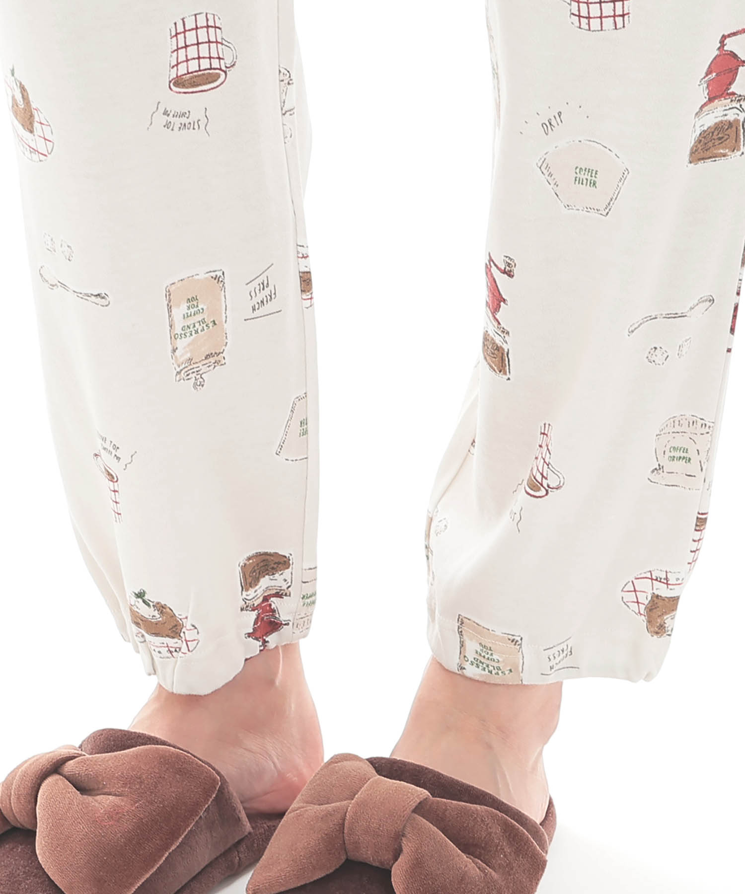 スムースコーヒーパジャマ_パジャマ&ルームウェア-セットアップ_ホワイト_6