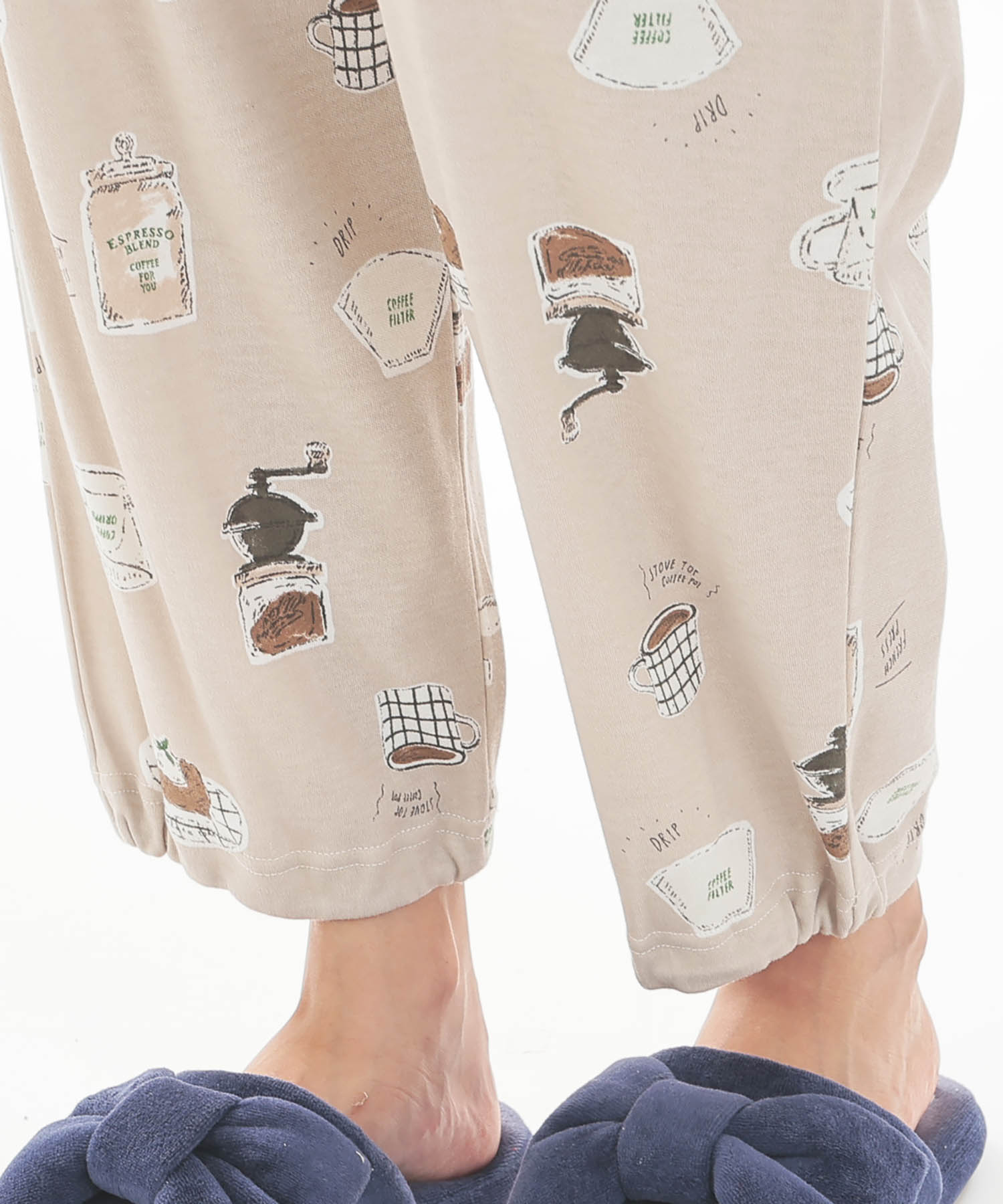 スムースコーヒーパジャマ_パジャマ&ルームウェア-セットアップ_ブラウン_6