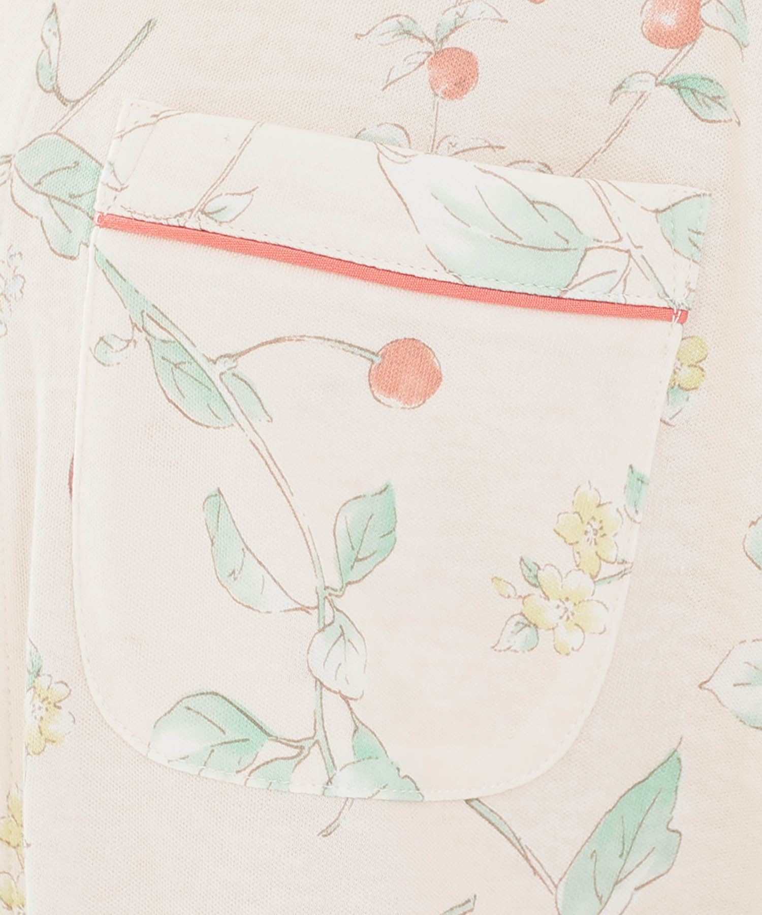 スムースフラワーベリーシャツパジャマ_パジャマ&ルームウェア-セットアップ_オレンジ_4