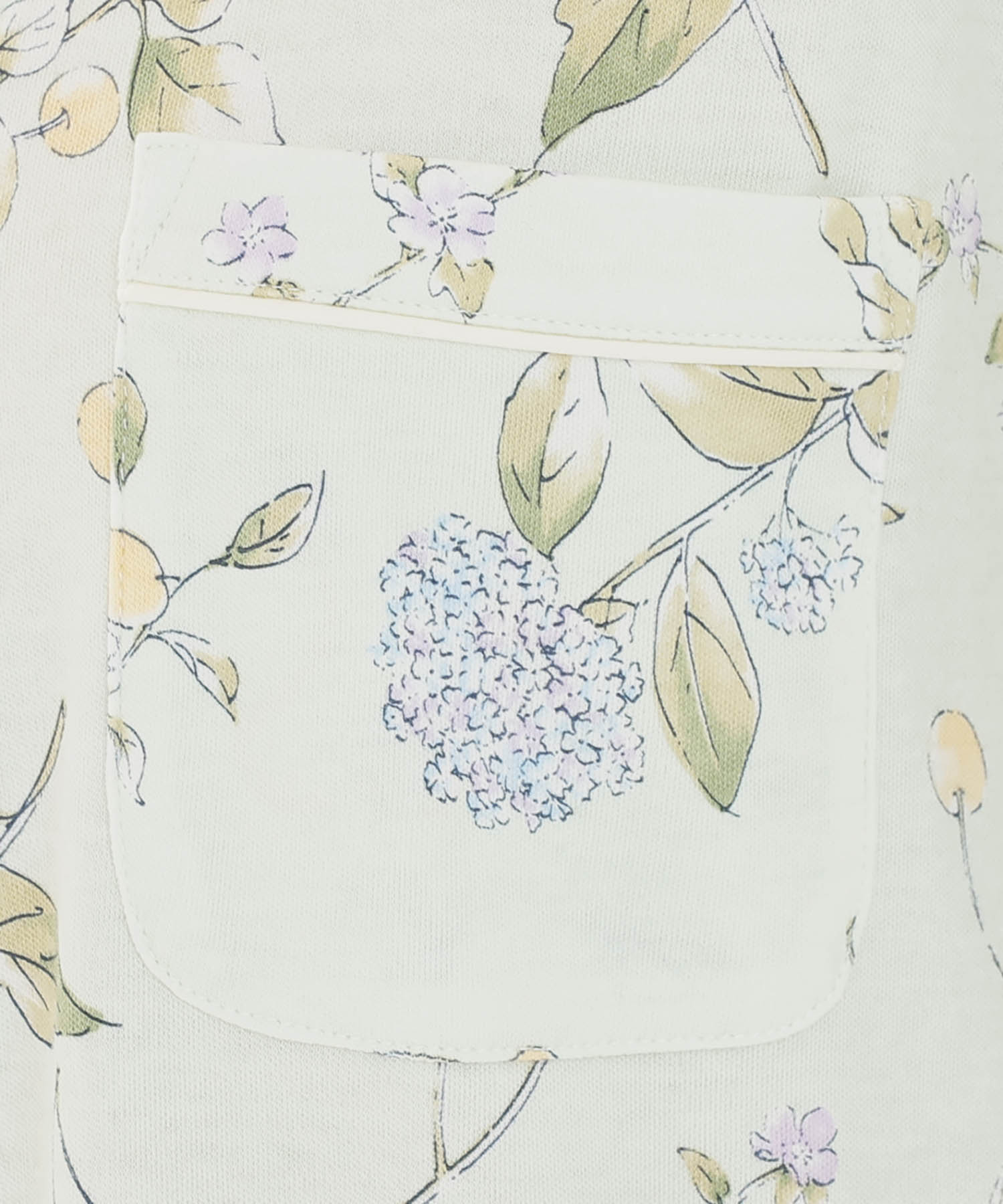 スムースフラワーベリーシャツパジャマ_パジャマ&ルームウェア-セットアップ_グリーン_4