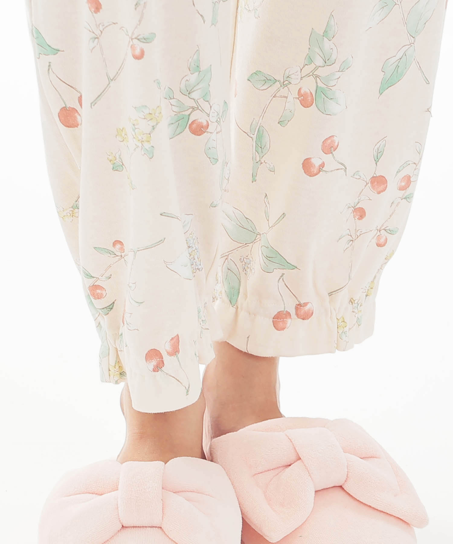 スムースフラワーベリーフリルパジャマ_パジャマ&ルームウェア-セットアップ_オレンジ_6