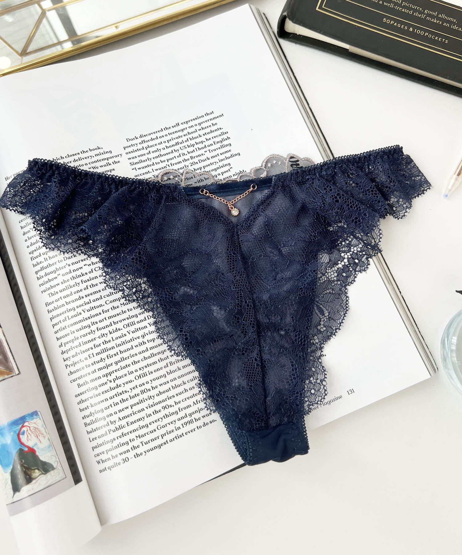 レジーナTショーツ_ランジェリー・下着-ショーツ-Tショーツ_ネイビー_4