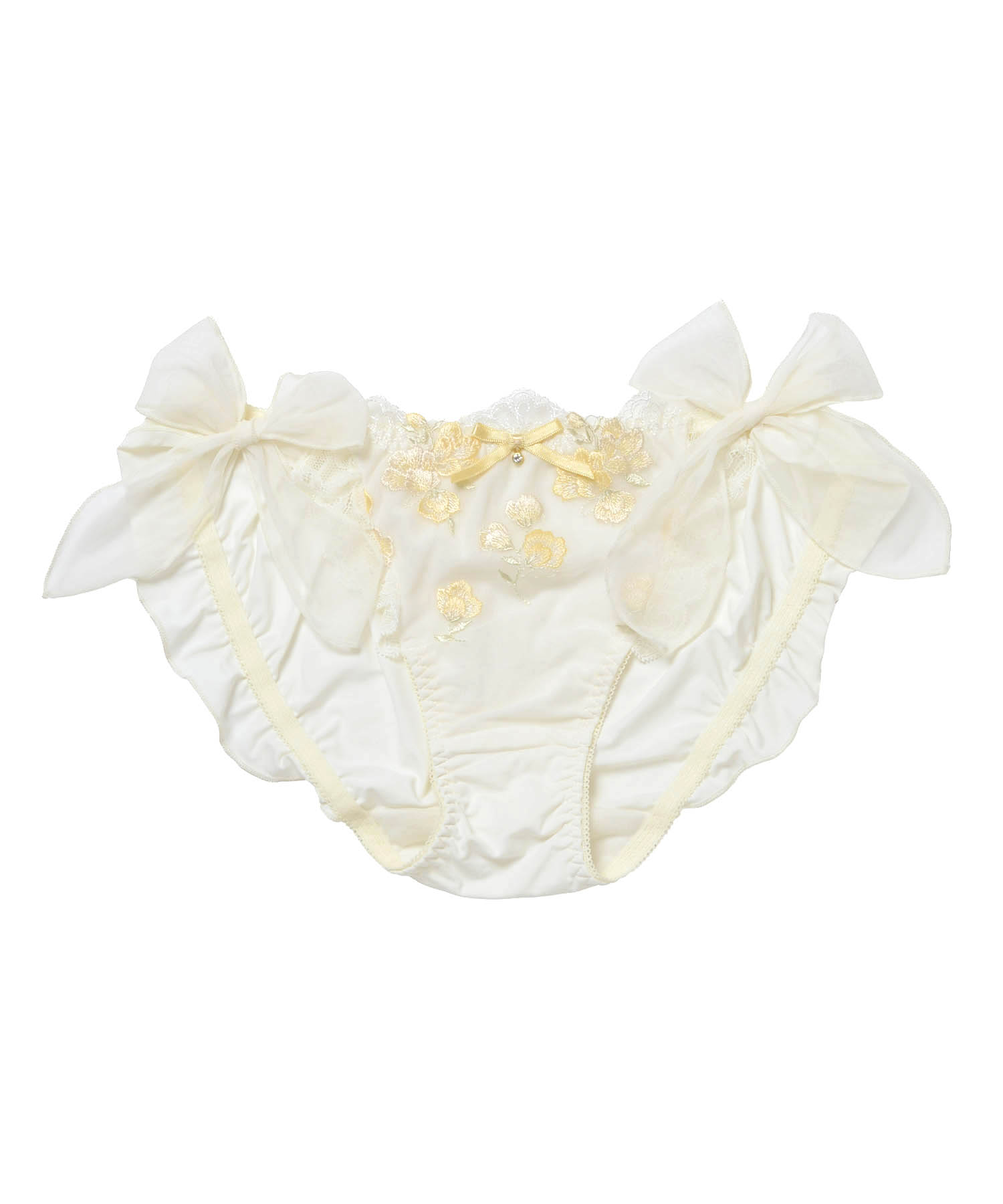 リリアンサイドリボンショーツ_ランジェリー・下着-ショーツ-サイドリボンショーツ_イエロー_0