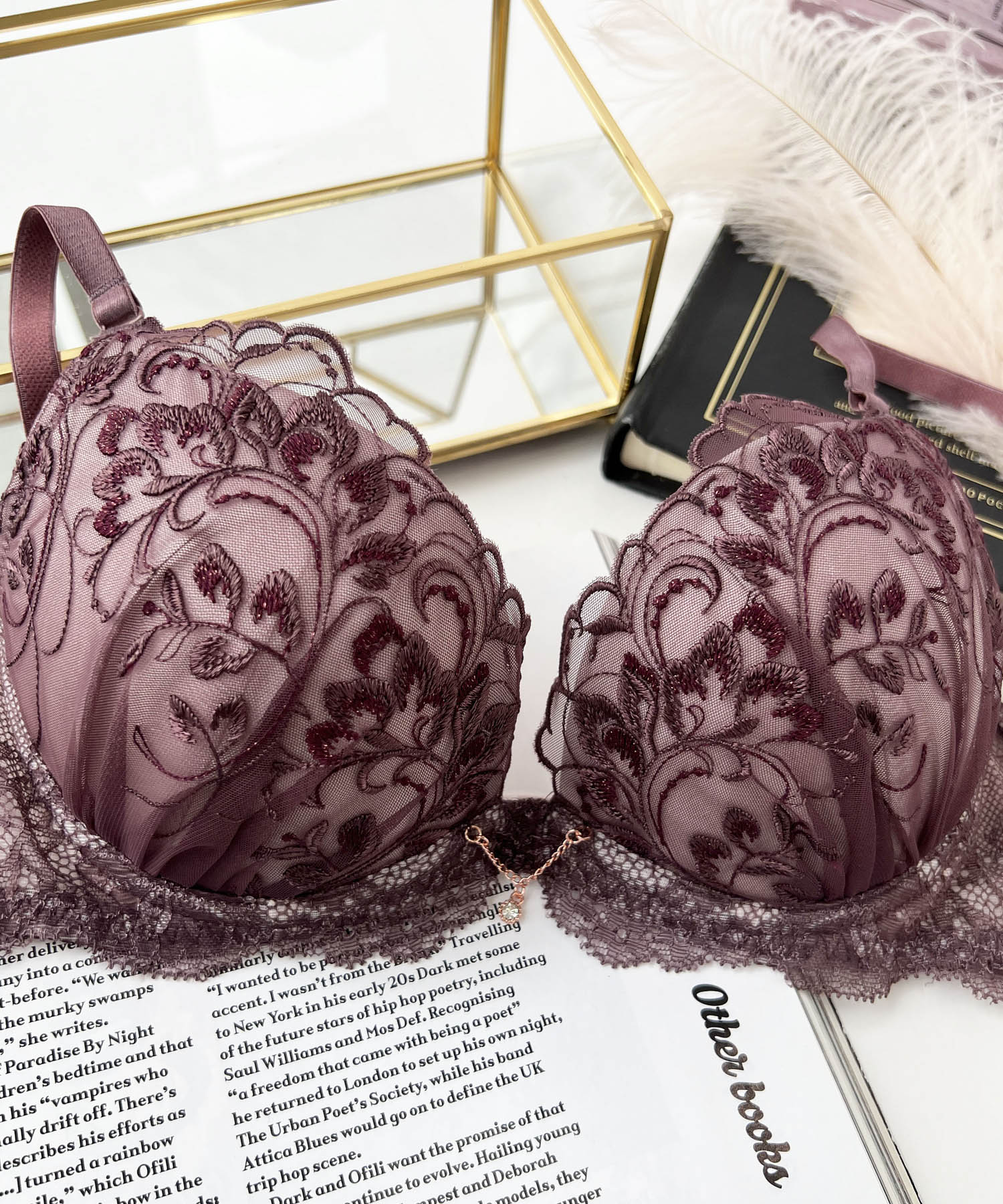 レジーナBcup-Ccup_ランジェリー・下着-ブラジャー-モールドカップブラ(Lワイヤー)_ブラウン_8