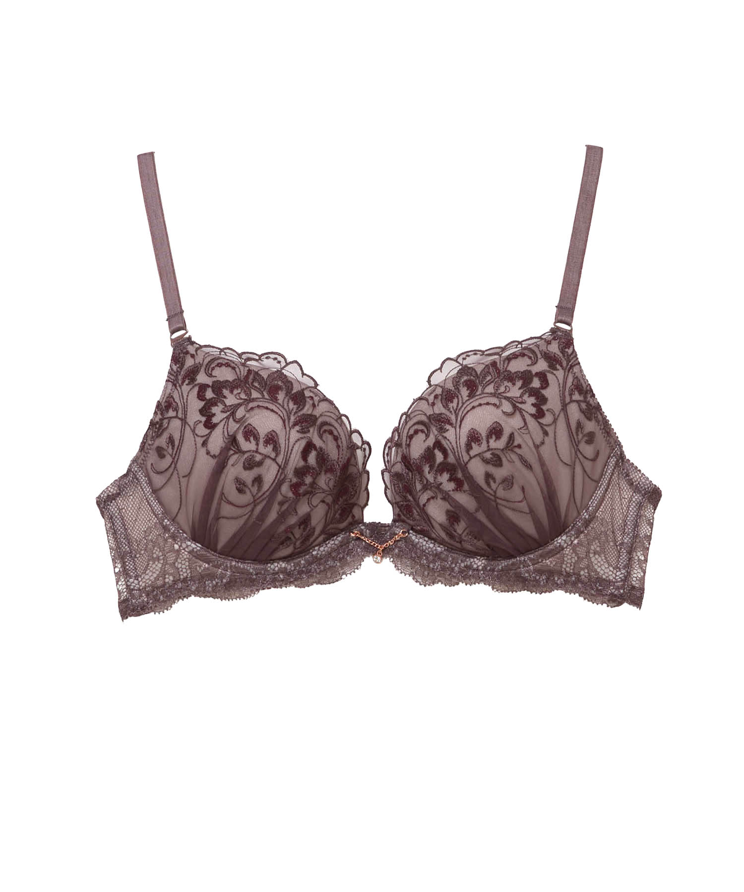 レジーナDcup-Ecup_ランジェリー・下着-ブラジャー-モールドカップブラ(Lワイヤー)_ブラウン_4