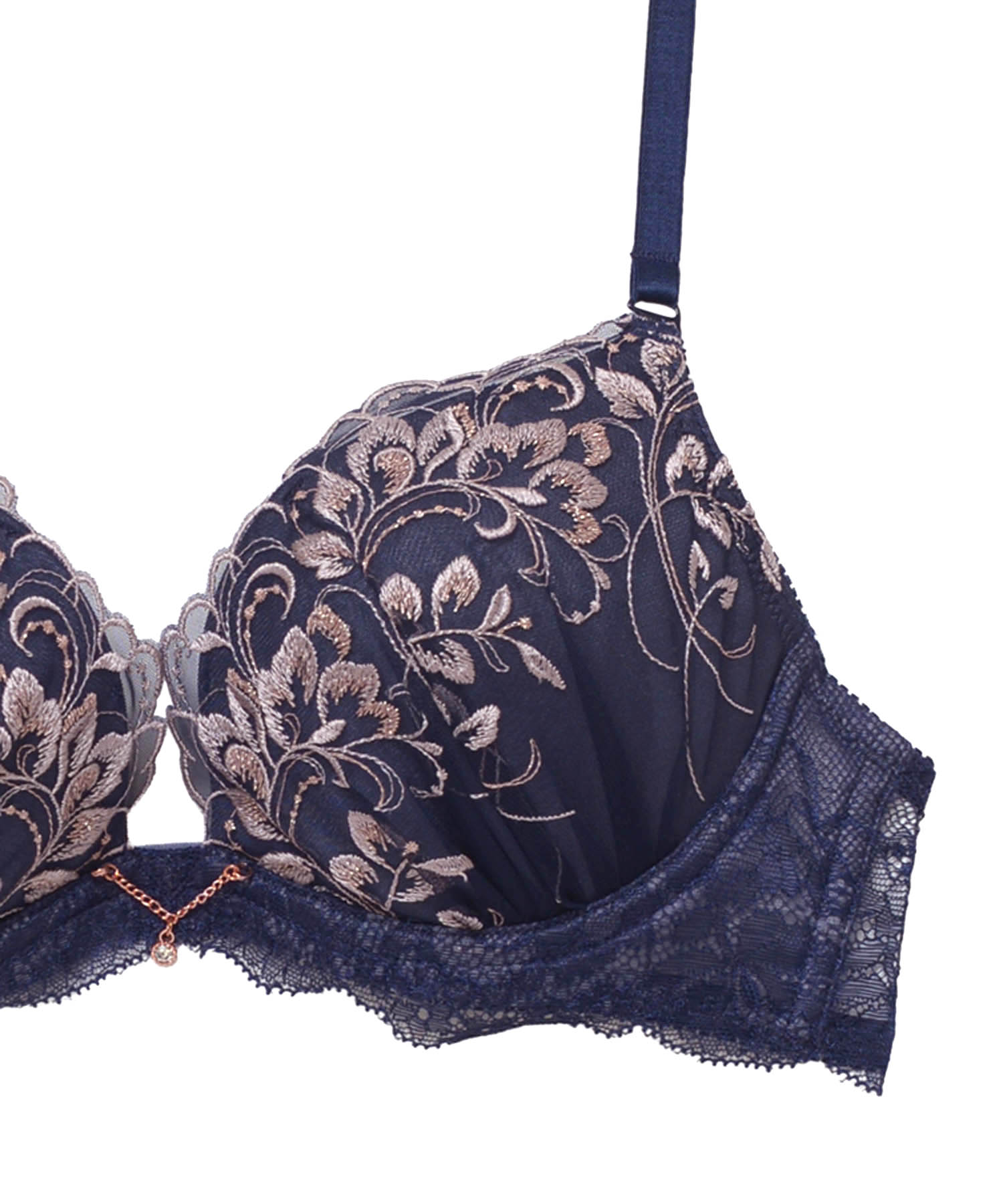 レジーナFcup-Gcup_ランジェリー・下着-ブラジャー-モールドカップブラ(Lワイヤー)_ネイビー_5