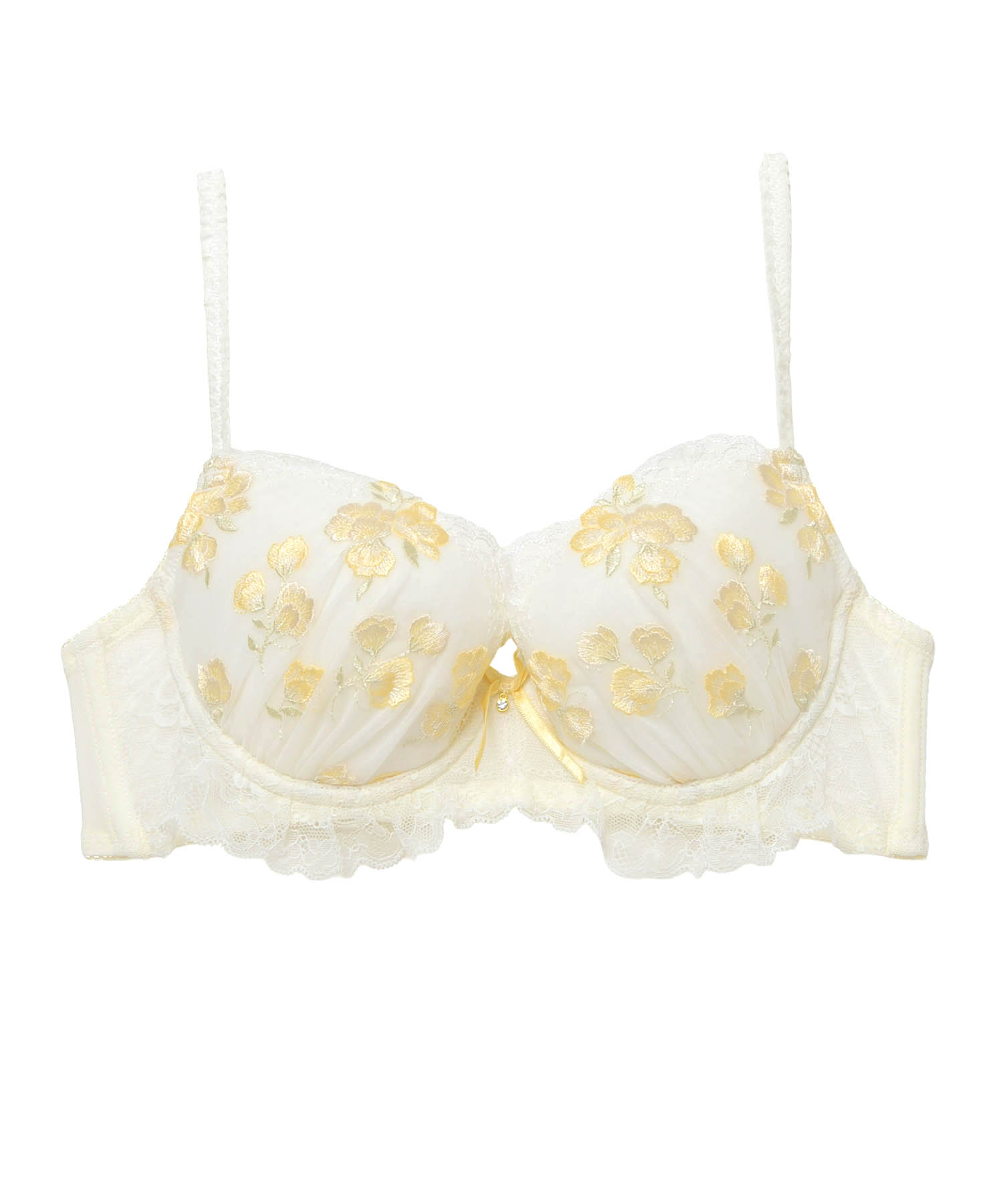 リリアンDcup-Ecup_ランジェリー・下着-ブラジャー-バストアップブラ(Nベーシック)_イエロー_2