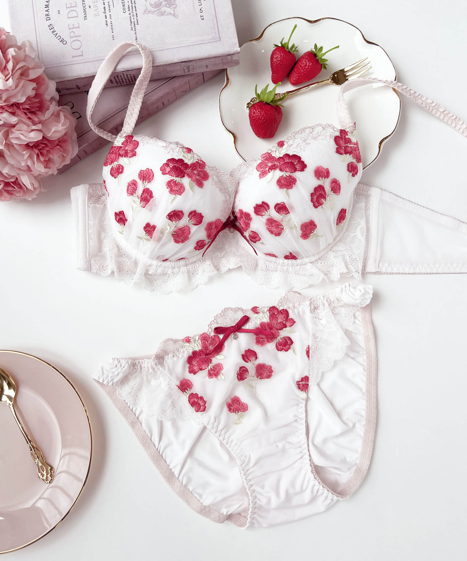 リリアンFcup_ランジェリー・下着-ブラジャー-バストアップブラ(Nベーシック)_ピンク_5