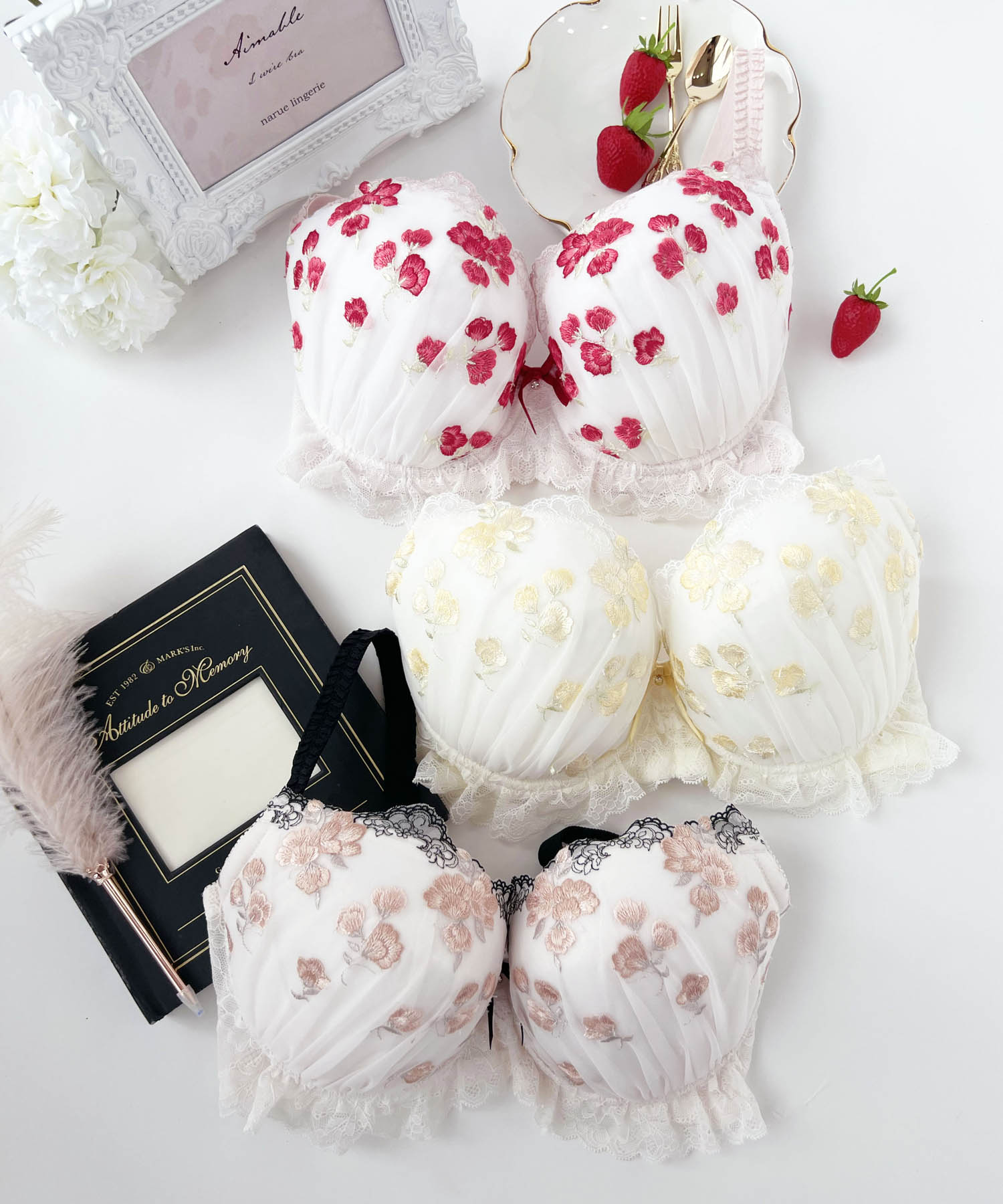 リリアンGcup-Hcup-Icup_ランジェリー・下着-ブラジャー-大きいサイズ（グラマーサイズ）ブラ_ピンク_2