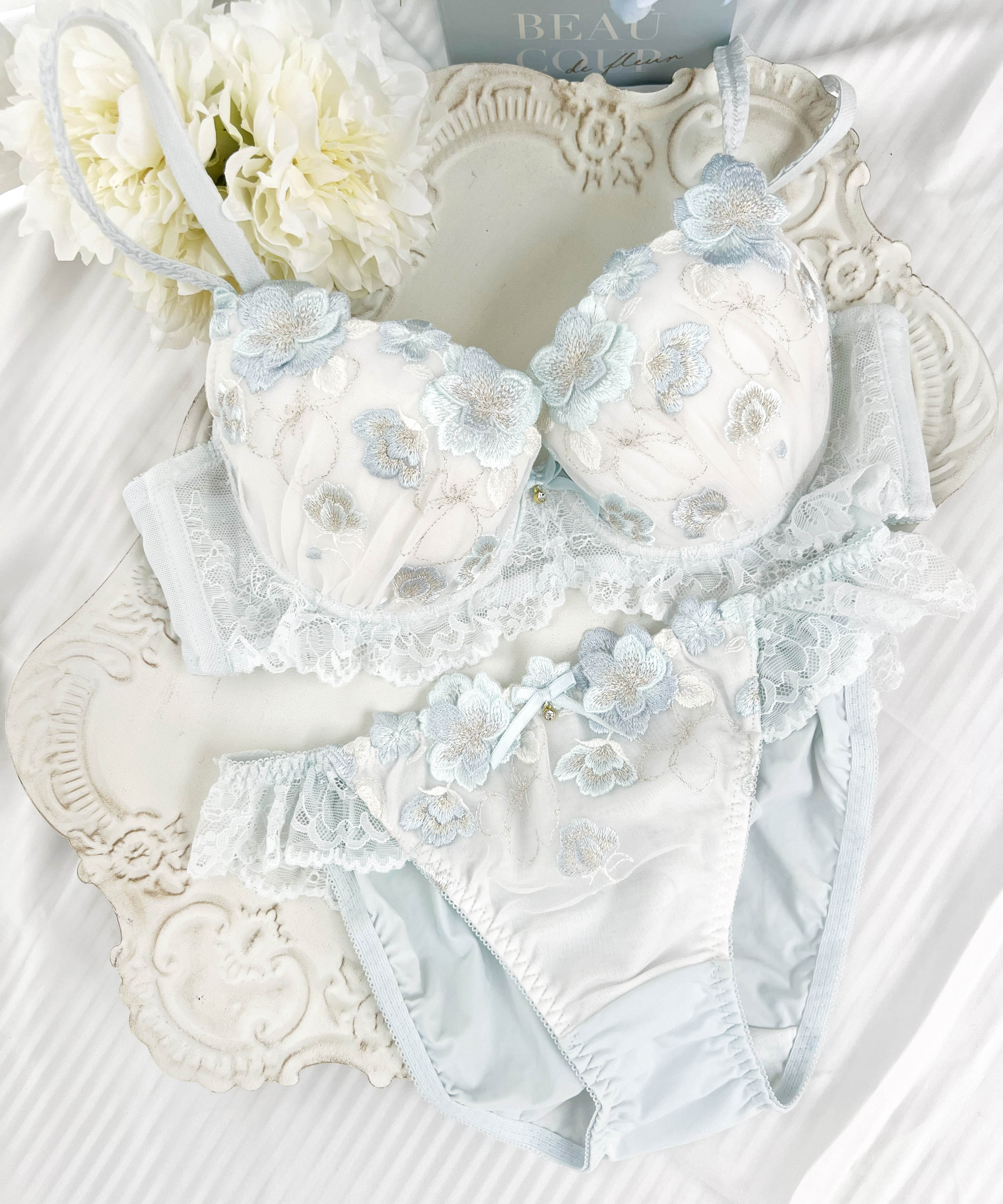 ティアBcup-Ccup_ランジェリー・下着-ブラジャー-バストアップブラ(Nベーシック)_ブルー_0