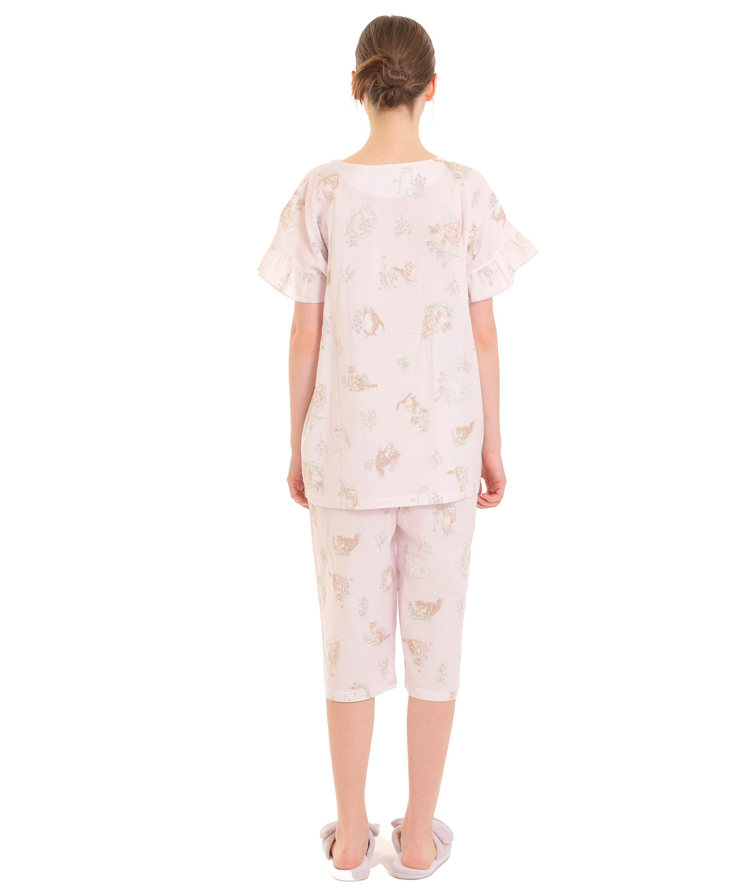 シャルレ ダブルガーゼパジャマセット ダブルガーゼキャットパジャマ｜パジャマ｜ナルエー公式通販サイト